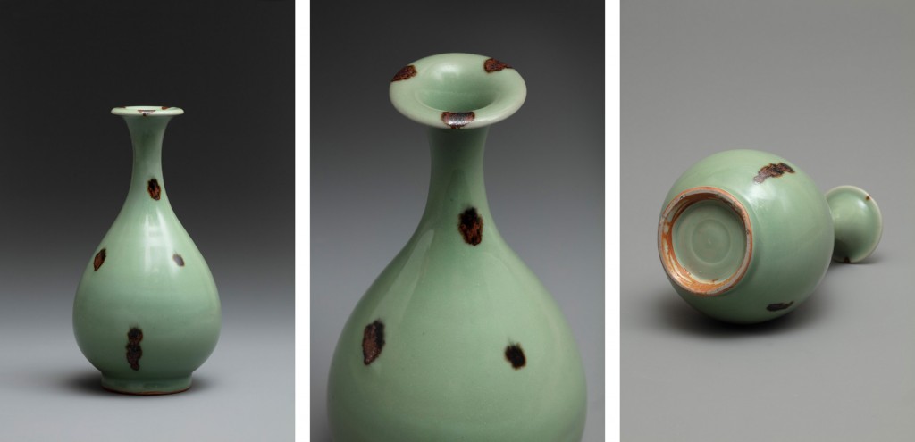 重要文化財 飛青磁花生 3点